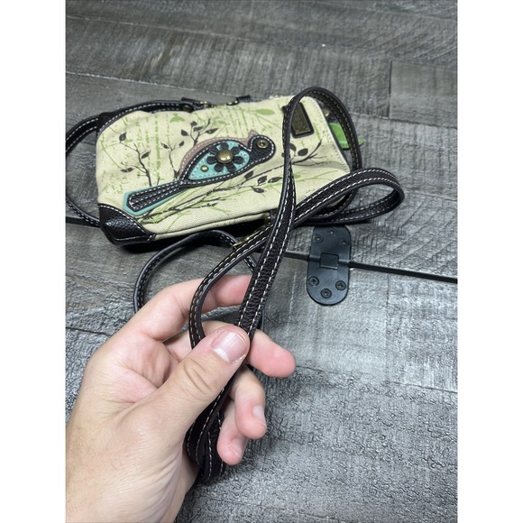 CHALA Crossbody CANVAS Bag BIRD BOTANICAL POCKET VEGAN Boho - Picture 7 of 7